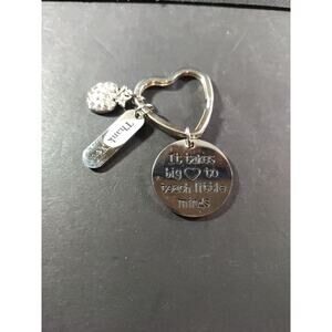 Teacher Keychain It Takes A Big Heart To Teach Little Minds Thank You Apple...